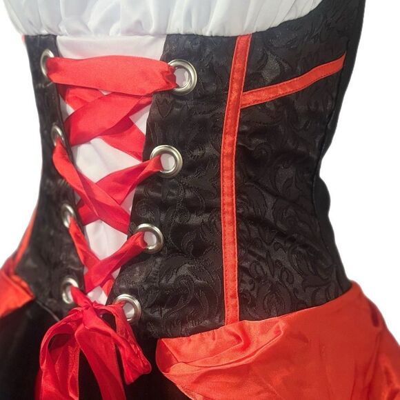 Vampire Corset Mini Dress Costume (M) - Picture 8 of 10
